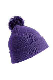 Зимняя шапка с помпоном Essentials Result, фиолетовый