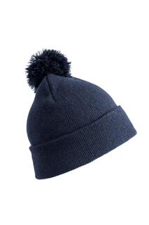 Зимняя шапка с помпоном Essentials Result, темно-синий