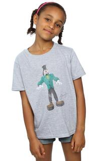 Хлопковая футболка Frankenstein Goofy Disney, серый