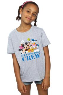 Хлопковая футболка «Друзья Микки Мауса» Disney, серый