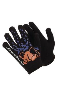 Черные зимние волшебные перчатки с резиновым принтом Universal Textiles, мультиколор
