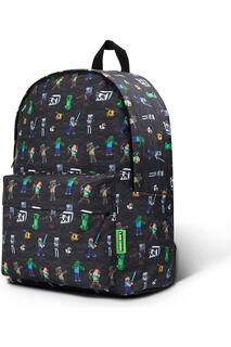 Школьный рюкзак Minecraft, черный