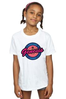 Хлопковая футболка с неоновым логотипом Genesis, белый