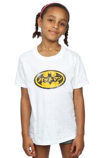 Желтая хлопковая футболка с логотипом Бэтмена DC Comics, белый