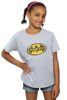 Желтая хлопковая футболка с логотипом Бэтмена DC Comics, серый