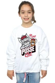 Толстовка Posse Cat Tom &amp; Jerry, белый