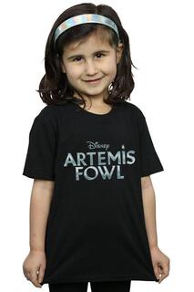 Хлопковая футболка с логотипом фильма «Артемис Фаул» Disney, черный