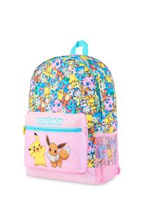 Розовый школьный рюкзак AOP Pokemon, мультиколор Pokémon