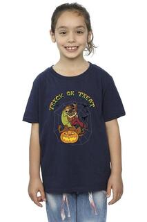 Хлопковая футболка Trick Or Treat Scooby Doo, темно-синий
