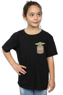 Хлопковая футболка с карманами-карго The Mandalorian The Child Star Wars, черный