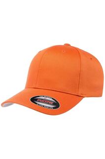 Шерстяная чесаная шапка Flexfit, оранжевый