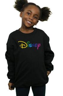 Толстовка с цветным логотипом Disney, черный