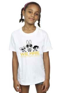 Хлопковая футболка «Мы будущее» Powerpuff Girls, белый
