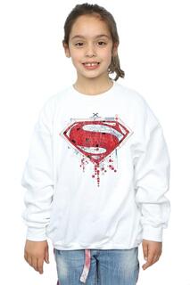 Толстовка с логотипом Superman Geo DC Comics, белый