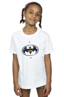 Хлопковая футболка с металлическим логотипом The Flash Batman DC Comics, белый