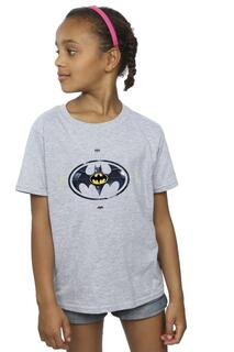 Хлопковая футболка с металлическим логотипом The Flash Batman DC Comics, серый