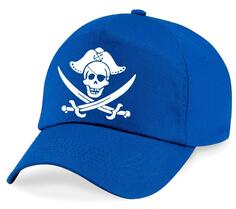 Бейсбольная кепка пирата с черепом и скрещенными костями 60 SECOND MAKEOVER, синий