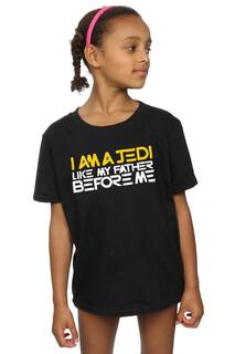 Хлопковая футболка «Я джедай» Star Wars, черный
