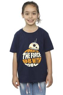 Хлопковая футболка May The Force BB8 Star Wars, темно-синий