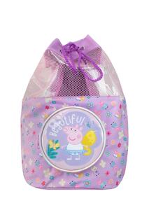 Сумка для плавания с цветочным принтом Peppa Pig, фиолетовый