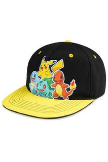 Кепка Snapback с изображением покемона Pokemon, мультиколор Pokémon