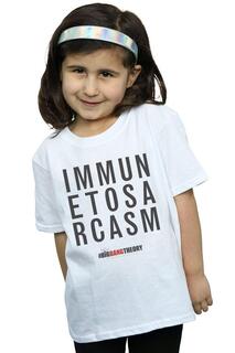 Хлопковая футболка с иммунитетом к сарказму The Big Bang Theory, белый
