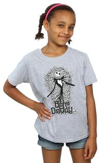 Хлопковая футболка «Кошмар перед Рождеством» Bone Daddy Disney, серый