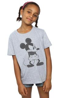 Хлопковая футболка «Злой Микки Маус» Disney, серый