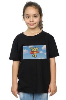 Хлопковая футболка с логотипом Toy Story 4 Cloud Disney, черный