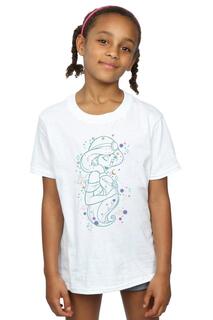 Хлопковая футболка «Аладдин Принцесса Жасмин» с надписью «Звезды» Disney, белый