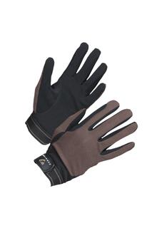 Сетчатые перчатки для верховой езды Aubrion, коричневый