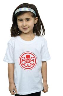 Хлопковая футболка с логотипом Hydra Marvel, белый