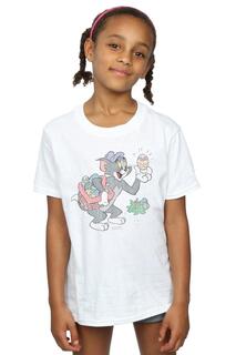 Хлопковая футболка Egg Hunt Tom &amp; Jerry, белый
