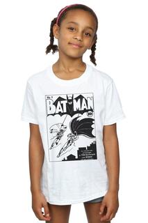 Однотонная хлопковая футболка «Бэтмен № 1» DC Comics, белый