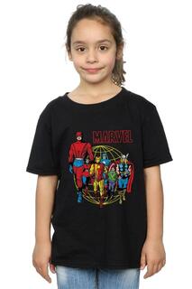 Хлопковая футболка Atlas Group Marvel Comics, черный