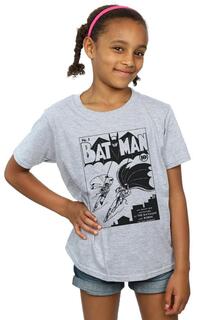 Однотонная хлопковая футболка «Бэтмен № 1» DC Comics, серый