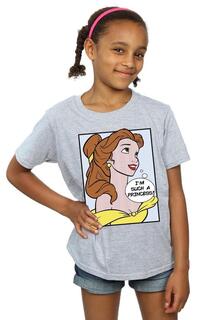 Хлопковая футболка Belle Pop Art Disney Princess, серый