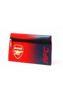 Официальный плоский пенал с дизайном футбольного герба Fade Arsenal FC, красный