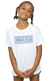 Хлопковая футболка с логотипом Pixar Studios «История игрушек 4: Дюк Кабум» Disney, белый