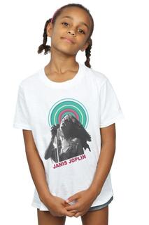 Хлопковая футболка Halo Photo Janis Joplin, белый