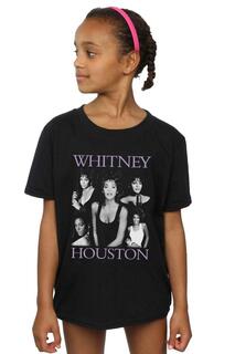 Хлопковая футболка Multiple Pose Whitney Houston, черный