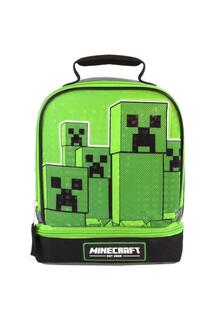 Двойная сумка для обеда Creeper Minecraft, зеленый