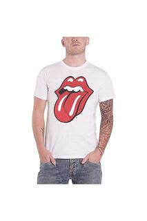 Классическая футболка с языком The Rolling Stones, белый