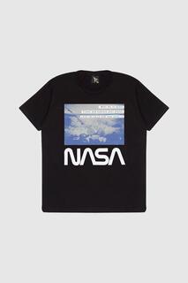 Футболка «Встреть меня в космосе» NASA, черный