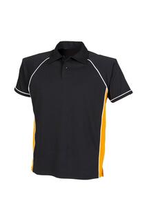 Спортивная рубашка-поло с кантом Performance Finden &amp; Hales, черный