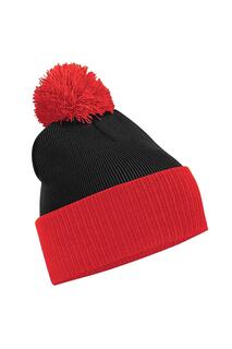 Двухцветная зимняя шапка-бини Snowstar Duo Beechfield, черный Beechfield®