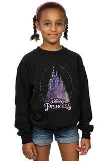 Толстовка с рождественским замком принцессы Disney, черный