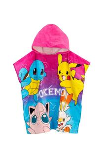 Полотенце-пончо с капюшоном Пикачу Pokemon, розовый Pokémon