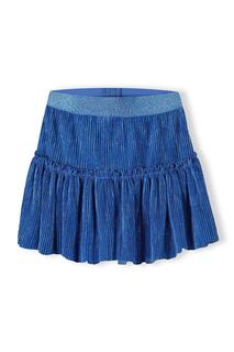 Блестящая плиссированная юбка для вечеринки Minoti, синий
