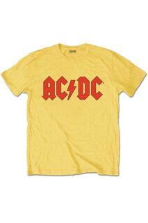 Футболка с логотипом AC/DC, желтый
